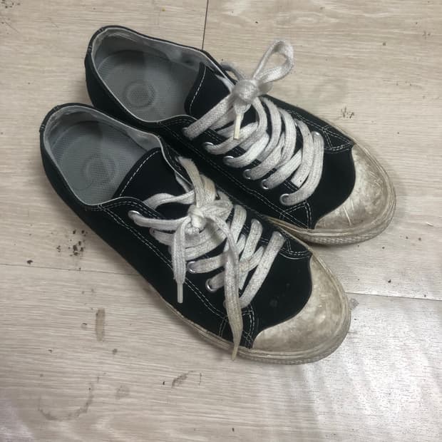 캔버스화 검정,파란색 240 사이즈