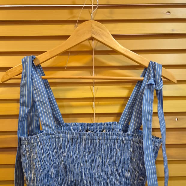 Zara 자라 여성 리본디테일 뷔스티에 민소매탑 L사이즈