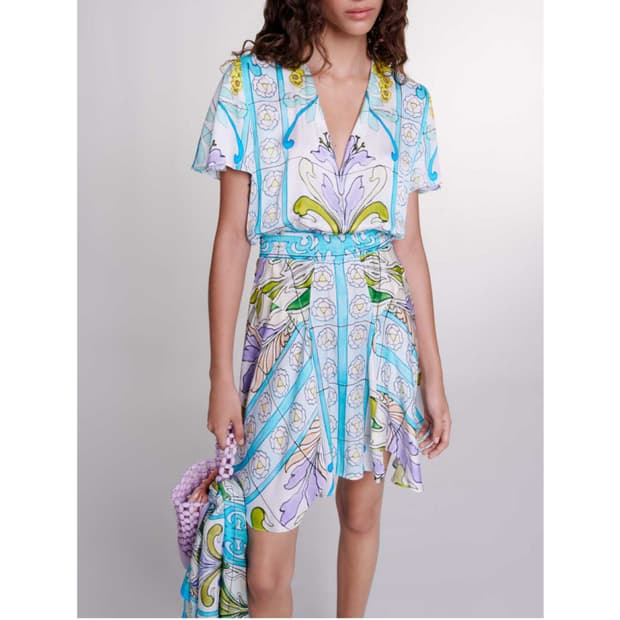 마쥬 프린트 트윌 원피스