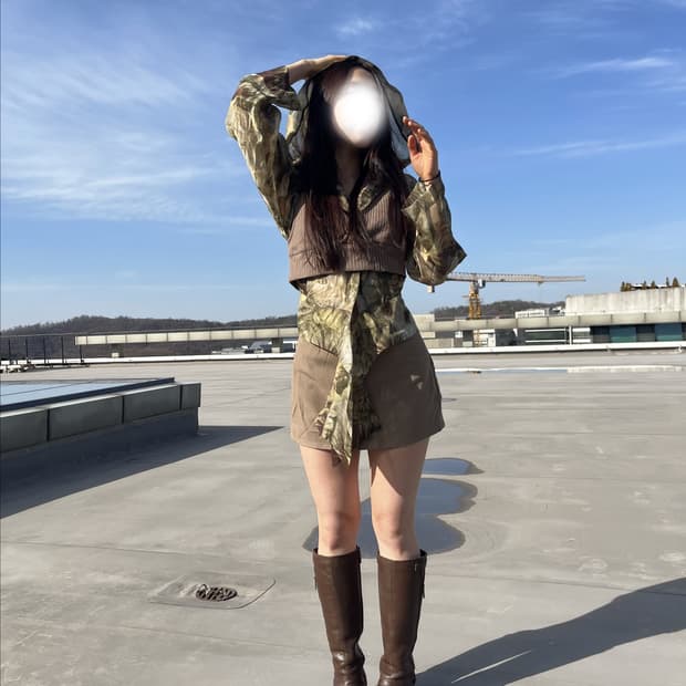 See-through Hood Top 시스루 후드 탑