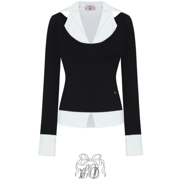 클라우드이모션 바나 레이어드 티셔츠