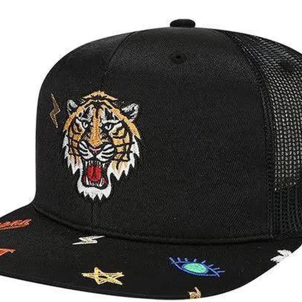 MLB 키즈 타이거 자수 매쉬 스냅백 블랙