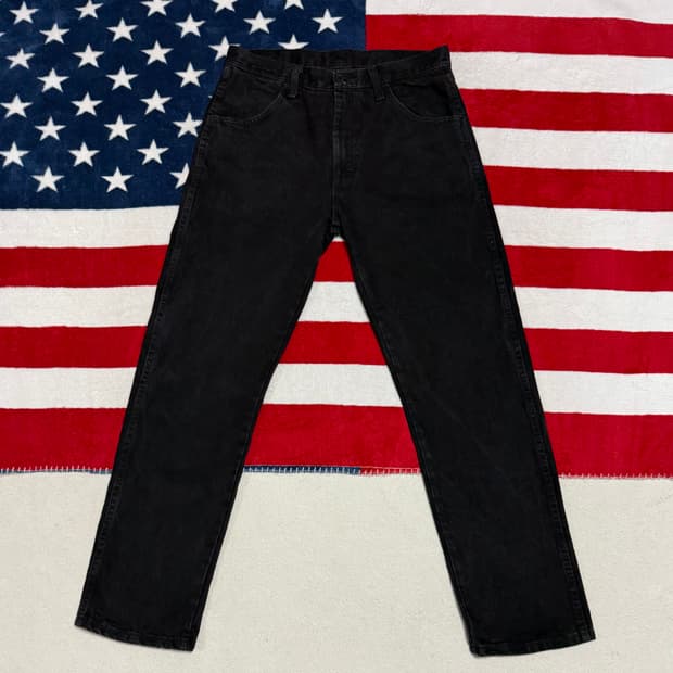 랭글러 서브브랜드 러슬러블랙진Rustler black jeans흑청데님