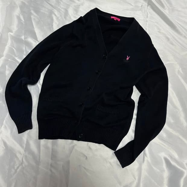 플레이보이 가디건 (핑크로고!)🌀🌀
