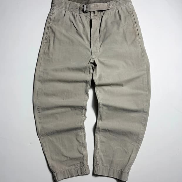 폴로 랄프로렌 릴렉스드 웨빙 벨트 버튼플라이 코튼 팬츠 R2376