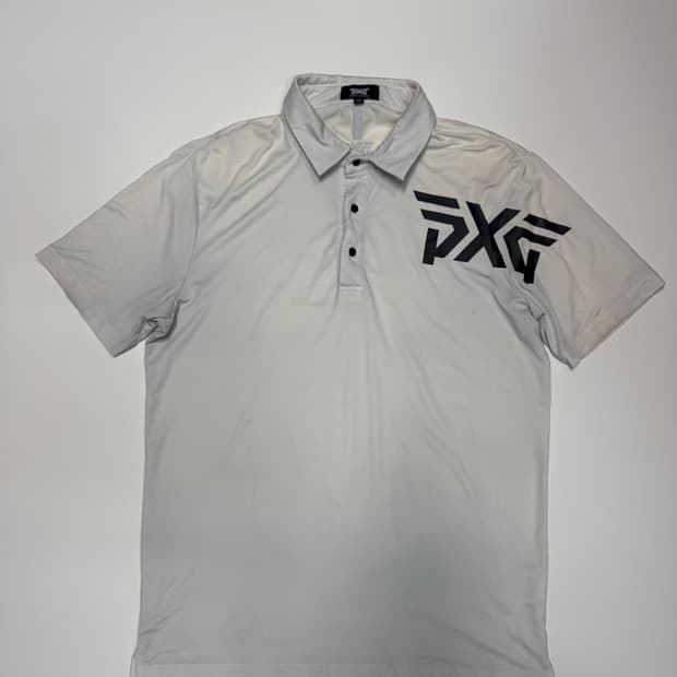 PXG 정품 화이트 나일론 기능성 골프 반팔 카라티