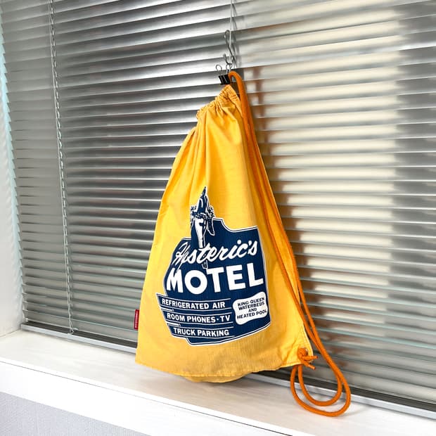 HYSTERIC GLAMOUR-DRAWSTRING BAG (Yellow)