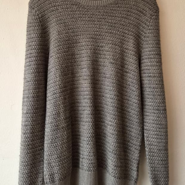 올세인츠 남성 울 라운드니트

