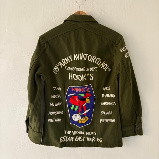 50-60's U.S Army og-108 tour wool shirt