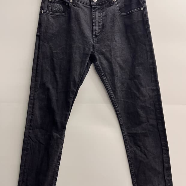 알렉산더 맥퀸 블랙 데님 팬츠 48