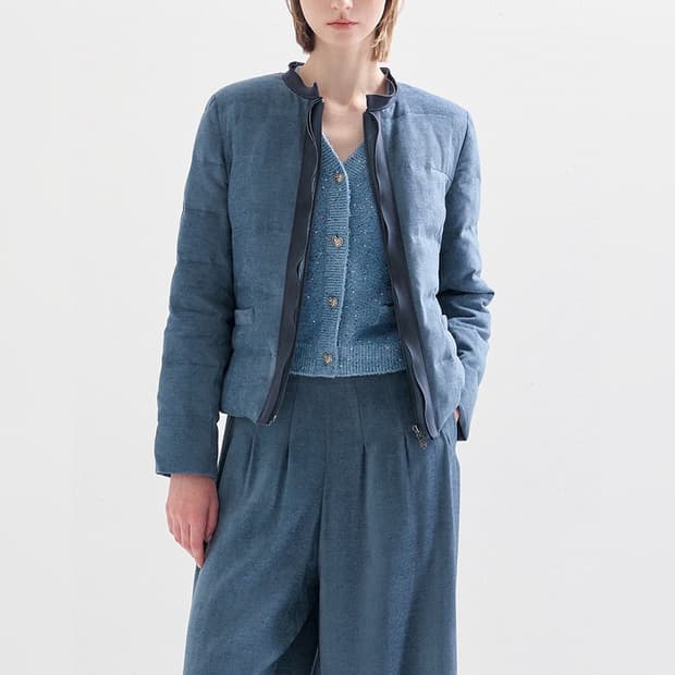 랑방컬렉션 26 패널 블록 구스 다운 자켓