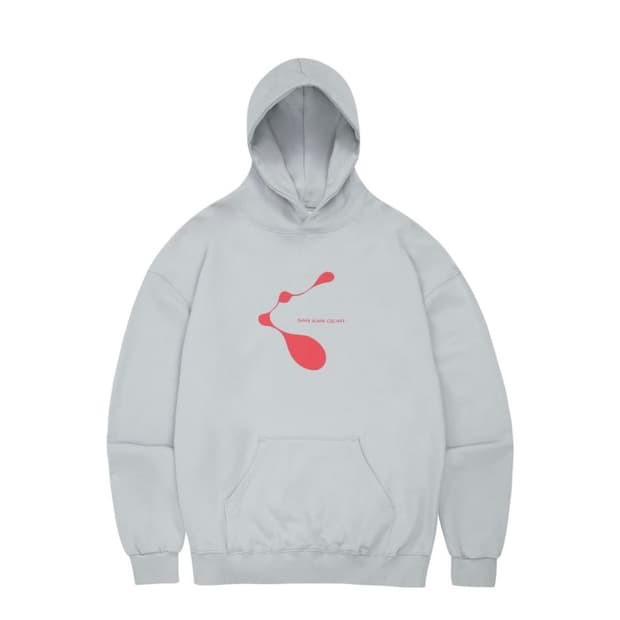 산산기어 라이트 그레이 후드티