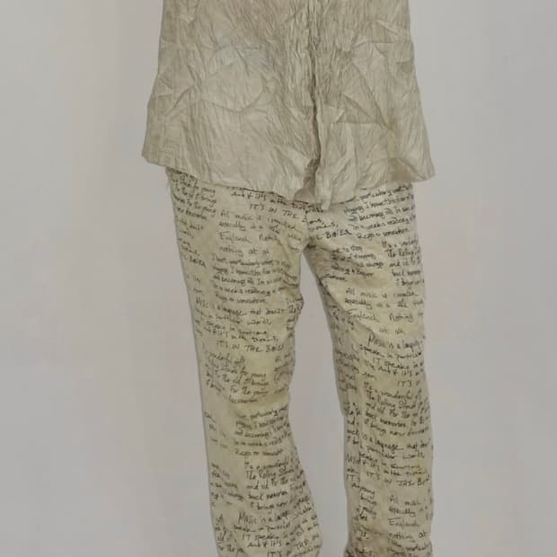 꼼데가르송 옴므 플러스 “Music Is a Language” 바지