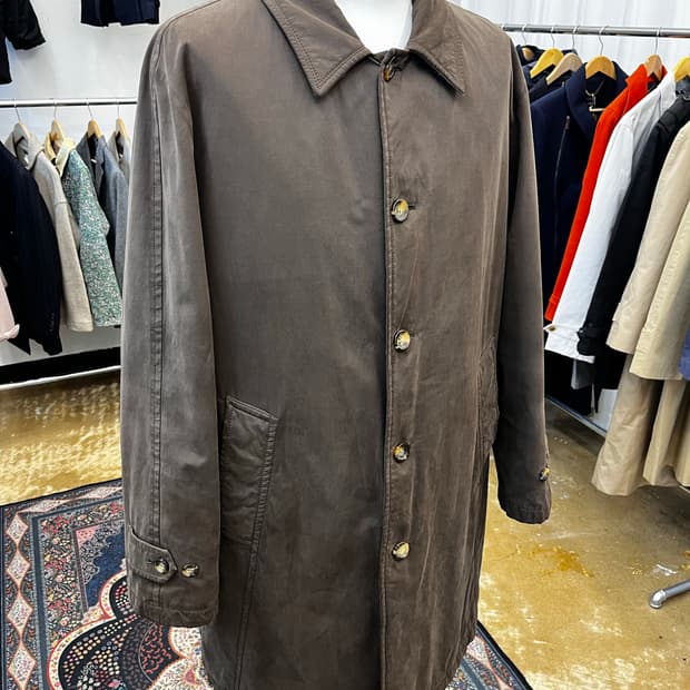 헨리 코튼 퀼티드 라이닝 싱글 코트