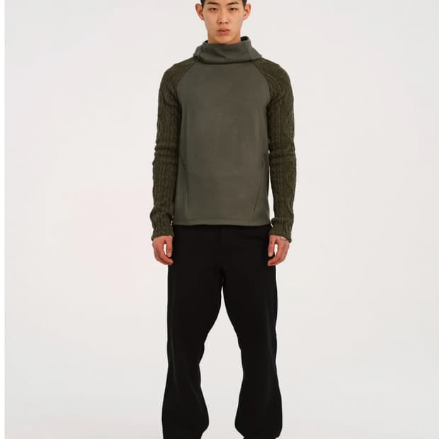 택포) 혜인서 테크울후디 techwool hoodie 카키