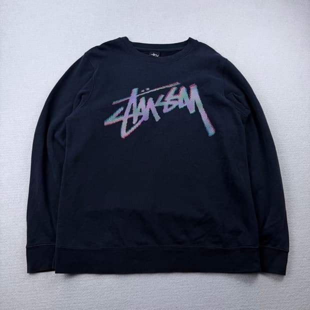 00s stussy 스투시 빅로고 스웻셔츠