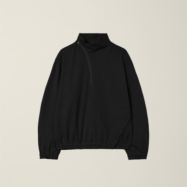 EE 25SS CURVED HALF ZIP-UP