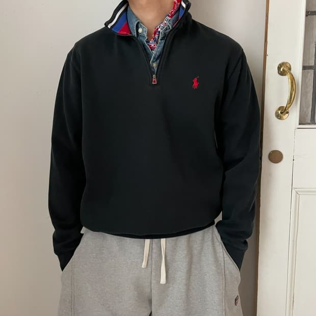 폴로 랄프로렌 하프집업 스웻셔츠