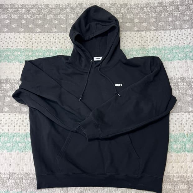 오베이 박스핏 후드티 XL