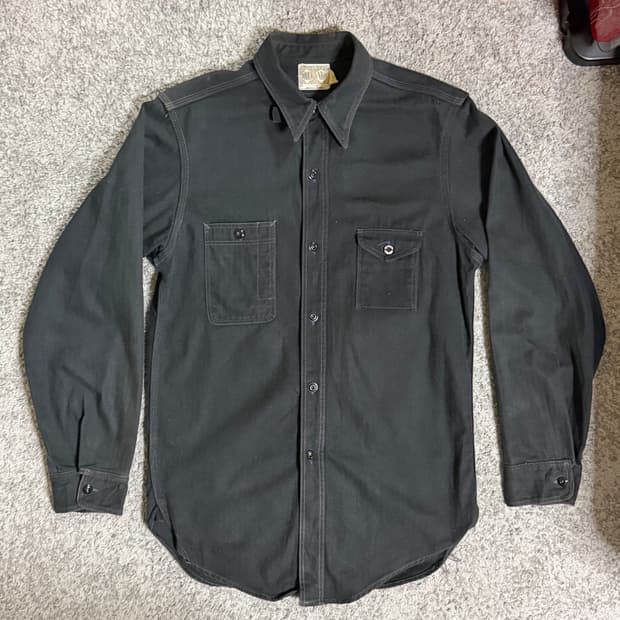 조 맥코이 8HU 시가렛 포켓 워크 셔츠