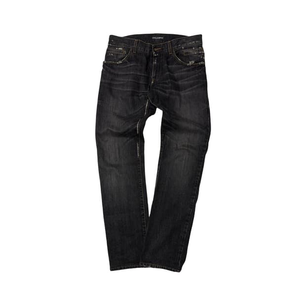 돌체앤가바나 아카이브  14 골드 슬림 데님 