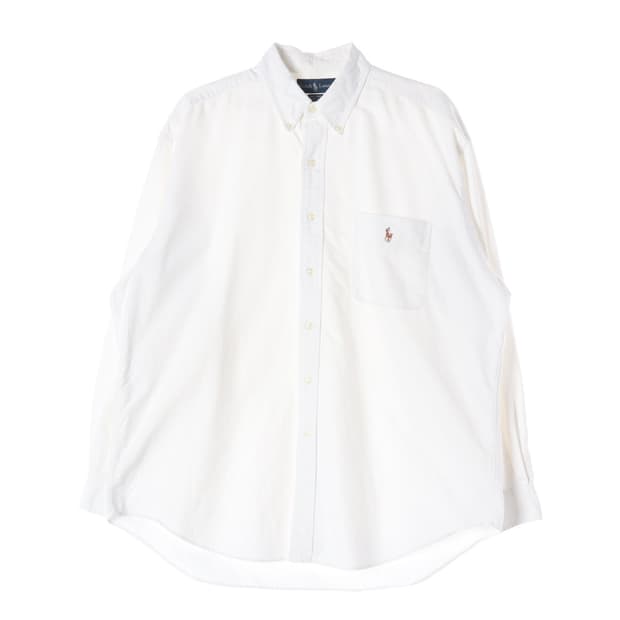 폴로 랄프 로렌 빅 셔츠 화이트 L