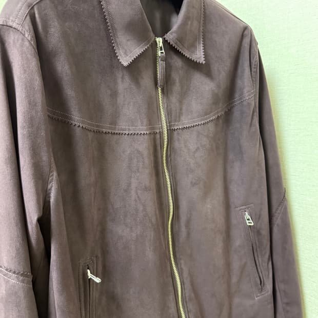 유스 스웨이드 자켓 딥퍼플 M