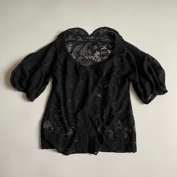 이자벨마랑 레이스 퍼프 블라우스