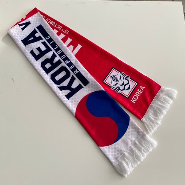 (OS) KFA 대한민국 축구 응원 머플러 태극기 한국