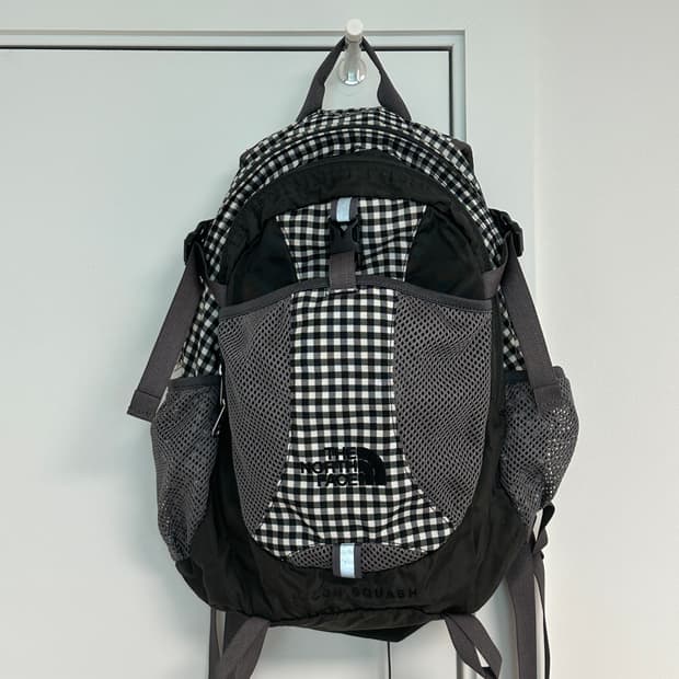 노스페이스 깅엄 체크 레콘 백팩