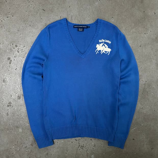 폴로 브이넥 니트[1438]