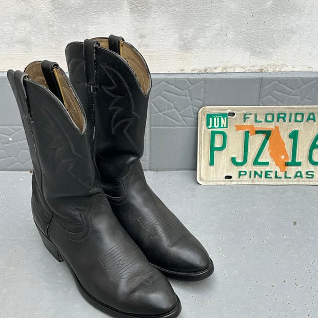 [듀랑고] •Durango Cowboy Black Boots