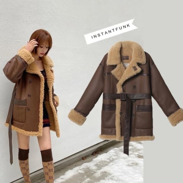 인스턴트펑크 고준희 무스탕 (남녀공용)