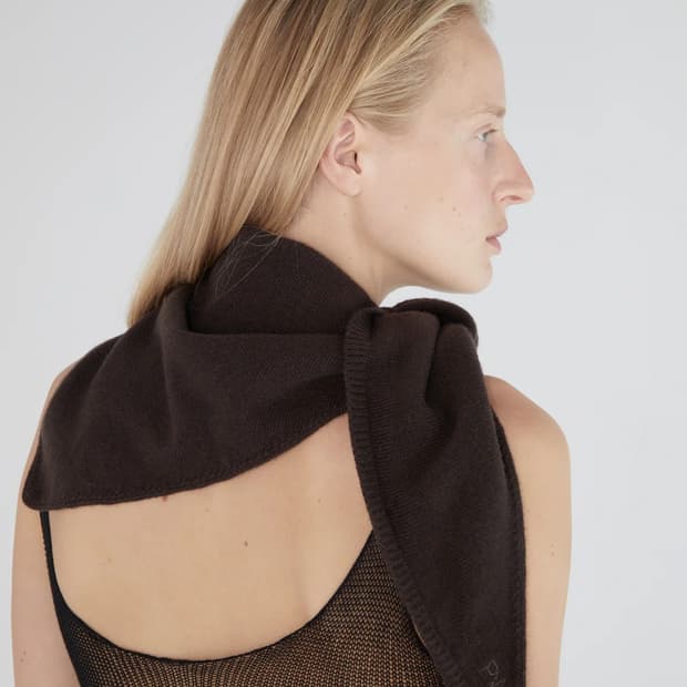 F/ 팔로마울 Prima 울 스카프 브라운