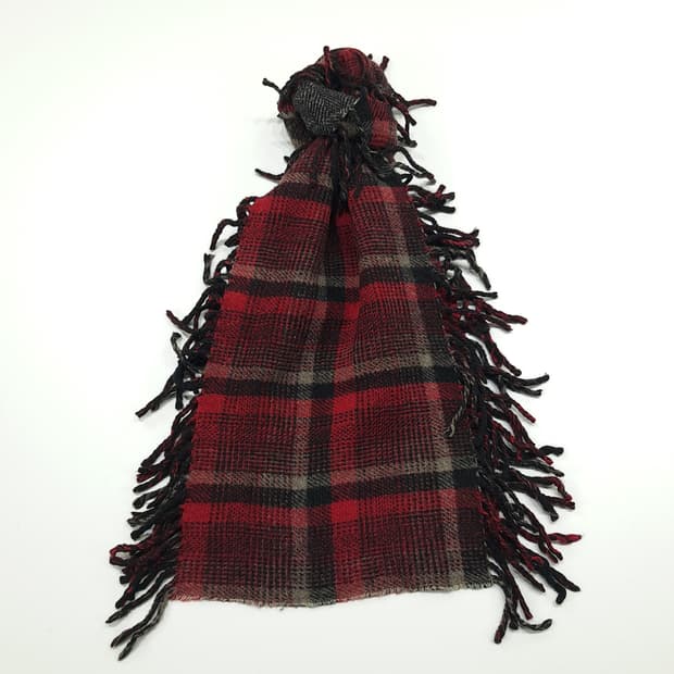 MX234 폴로 랄프로렌 타탄체크 헤링본 양면 울 목도리 머플러