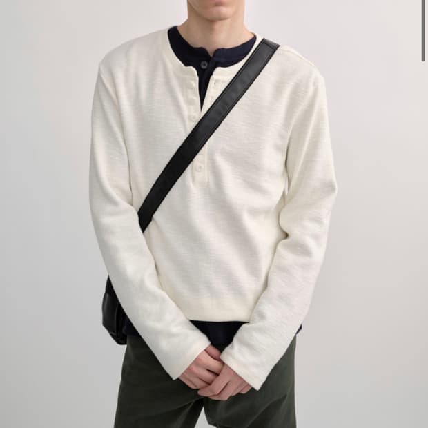 컬러컬러 colorcolour 헨리넥 ivory 2 size