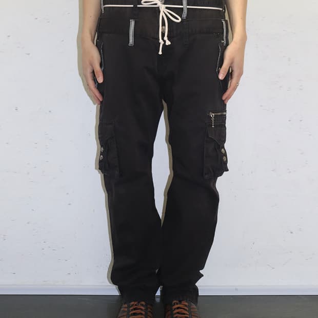 더블포커스 더블 웨이스트 카고팬츠