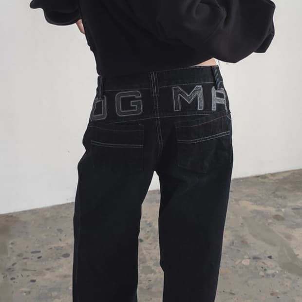 도그마엑스 SEMI BAGGY DENIM PANTS DARK 데님