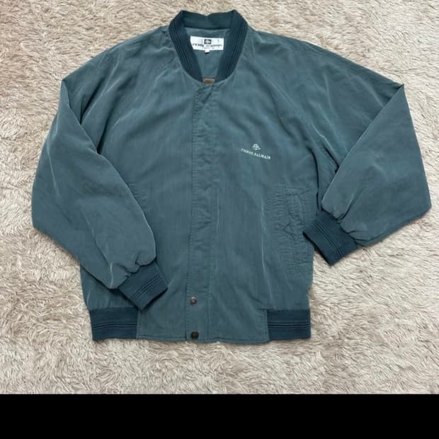 피에르 발망 90s 빈티지 올리브 그린 블루종