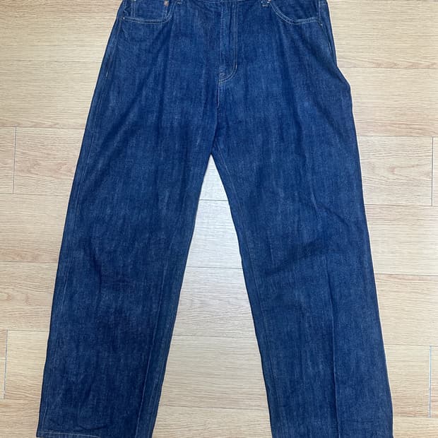 Selvedge Relaxed Denim Pants Dark Indigo