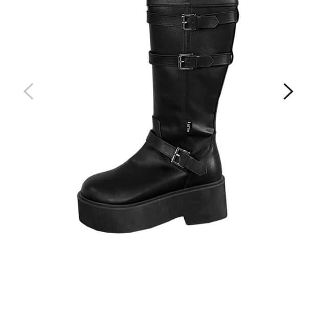 애즈온 마야부츠 롱버클부츠 블랙 230