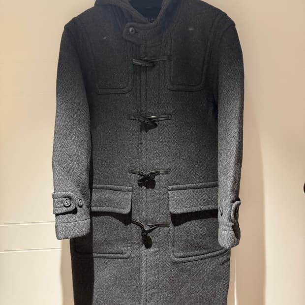 빈티지 헤링본 더플코트