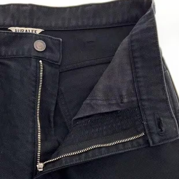 [3] 오라리 스트레이트 블랙 데님