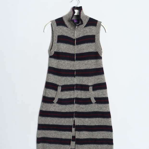 N35/HP Sleeveless Long Knit Cardigan