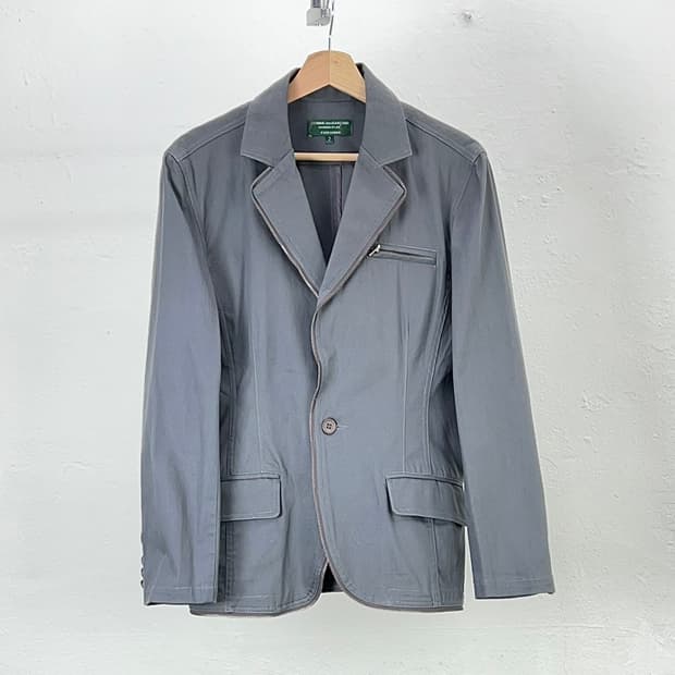 꼼데가르송 옴므 플러스 s13915 플랩 레일 1b 블레이저 자켓