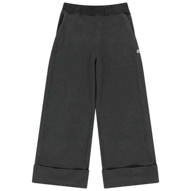RIBBED BAND PANTS CHARCOAL