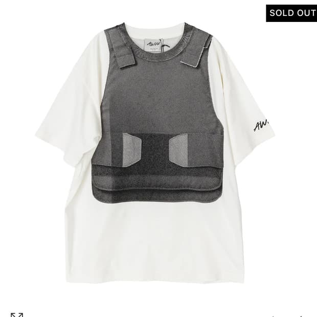 AWGE VEST TEE WHITE