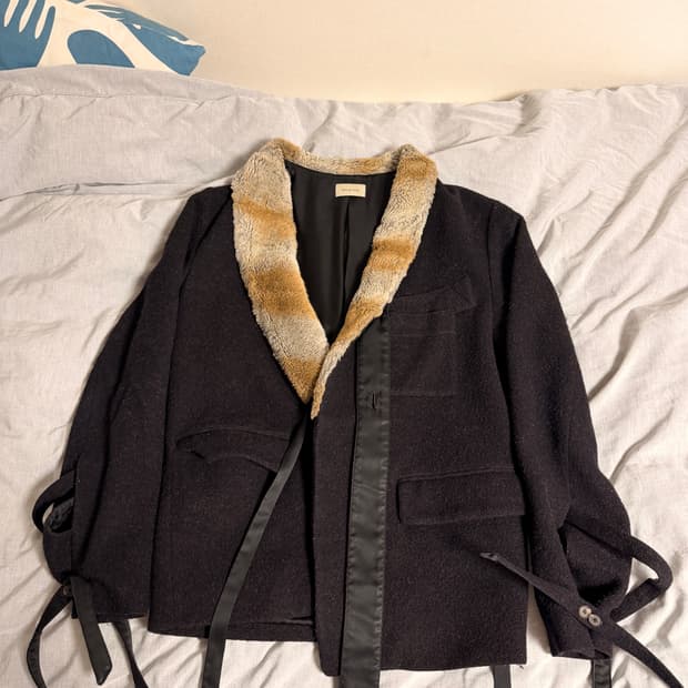 베드 J.w 포드 퍼 트리밍 랩 자켓