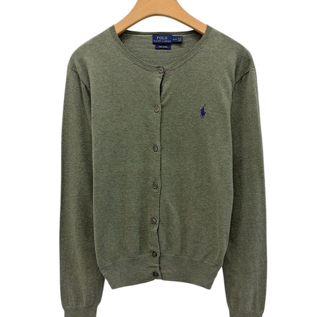 폴로 피마코튼 가디건 그린 (M)