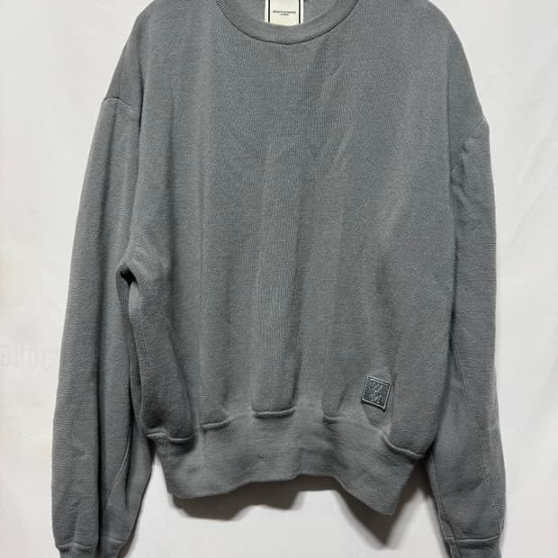 48 우영미 스퀘어 텍션지 니트